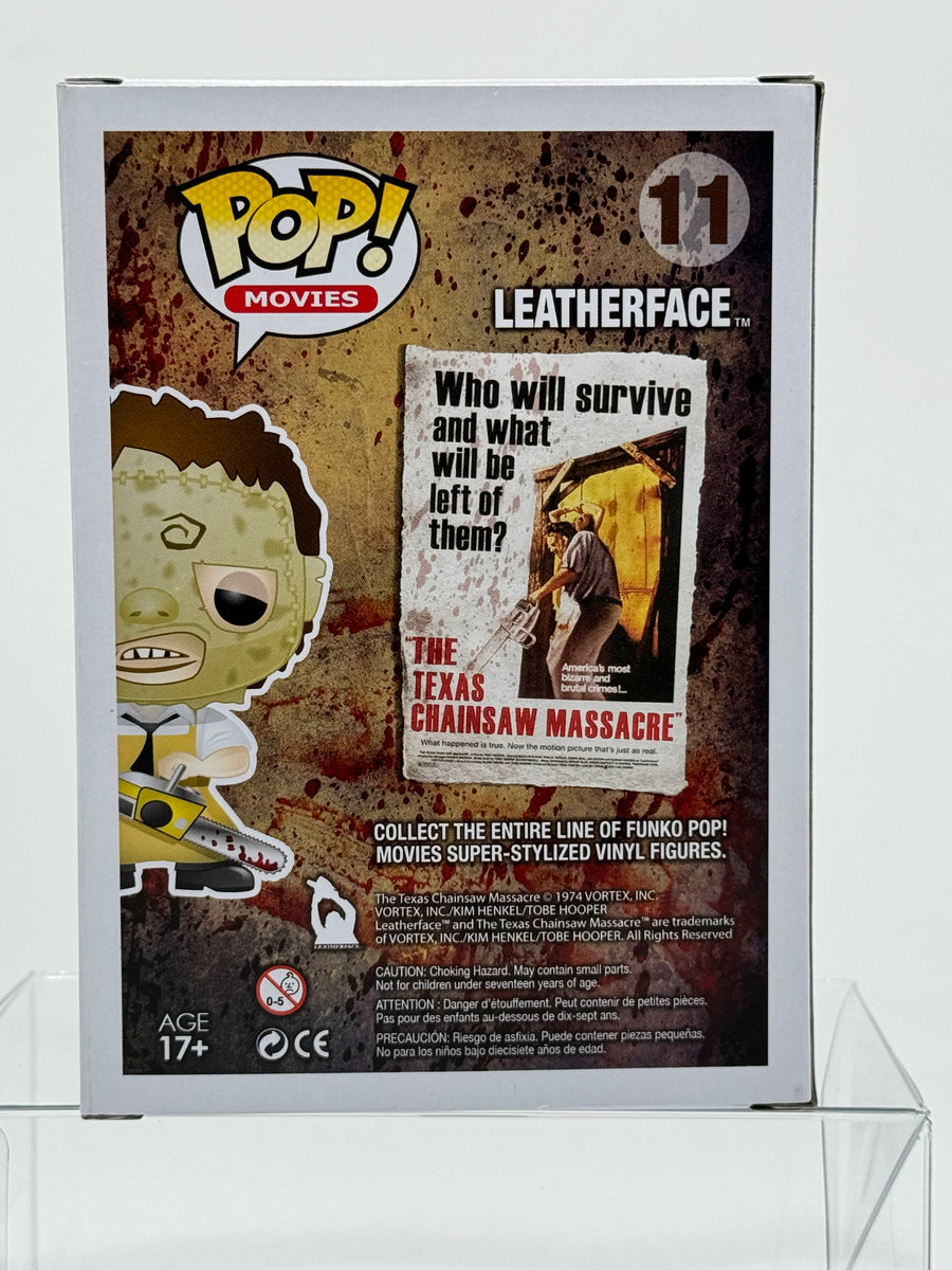 Funko Pop! top Movie Texas Chainsaw Massacre LEATHERFACE #11 With Protector