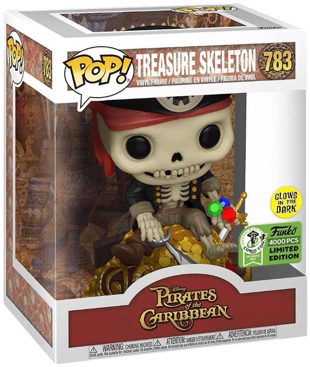 Treasure offers Skeleton Funko Pop GITD ECCC