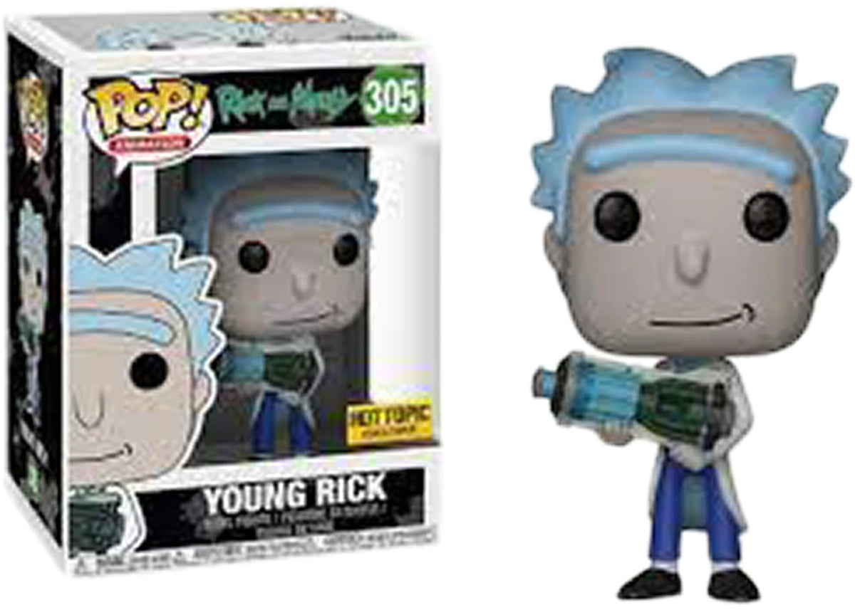 FUNKO POP ANIMATION RICK AND MORTY YOUNG RICK 305 HOT TOPIC EXCLUS THE KING S KEEP LLC