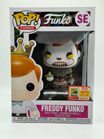 
              FUNKO POP! FREDDY FUNKO: FREDDY FUNKO AS PENNYWISE (FREDDYWISE) #SE (LE 4000) (2018 SDCC/FUNDAYS EXCLUSIVE) (📌 CONDITION 7.0/7.5)
            