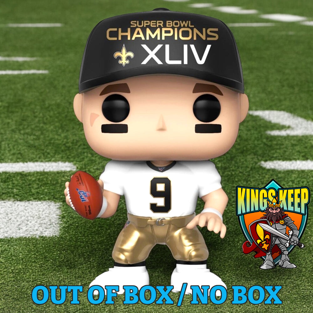 FUNKO POP! SPORTS NFL FOOTBALL NEW ORLEANS SAINTS: DREW BREES (SUPER BOWL XLIV) #138 (OUT OF BOX / NO BOX) (📌 CONDITION 7.5/8.0)