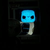 FUNKO POP! MOVIES FRIDAY THE 13TH: GLOW JASON VOORHEES #01 (BLUE GLOW CHASE) (ERROR CHASE STICKER RELEASE) (JJL 161214) (📌 CONDITION 8.5/9.0)