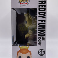 FUNKO POP! STAR WARS FREDDY FUNKO AS C-3PO #SE (W/ TM STAMP) (LE 520) (2019 SDCC EXCLUSIVE STICKER)