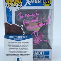 FUNKO POP! MARVEL X-MEN: GAMBIT #553 (AUTOGRAPHED/SIGNED BY TONY DANIELS) (BECKETT COA)