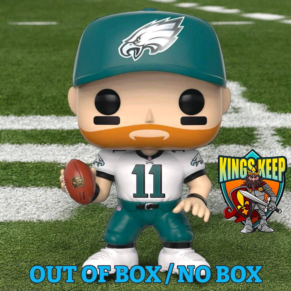 FUNKO POP! SPORTS NFL FOOTBALL PHILADELPHIA EAGLES: CARSON WENTZ (AWAY JERSEY) (WAVE 4) #74 (OUT OF BOX / NO BOX) (📌 CONDITION 7.5/8.0)