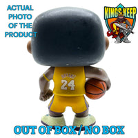 
              FUNKO POP! SPORTS NBA BASKETBALL LOS ANGELES LAKERS: KOBE BRYANT IN GOLD JERSEY #24 W/ ARMBAND #11 (OUT OF BOX / NO BOX) (📌 CONDITION 8.0)
            