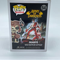 FUNKO POP! MOVIES ARMY OF DARKNESS: BLOODY DEADITE #54 (GLOW) (2014 BCC EXCLUSIVE STICKER)