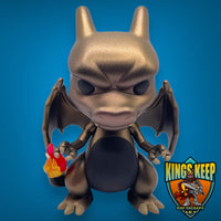 
              FUNKO POP CUSTOM! GAMES POKEMON: CHARIZARD #843 (GOLD STATUE VARIANT) (LE 1) (KING'S KEEP EXCLUSIVE CUSTOM)
            