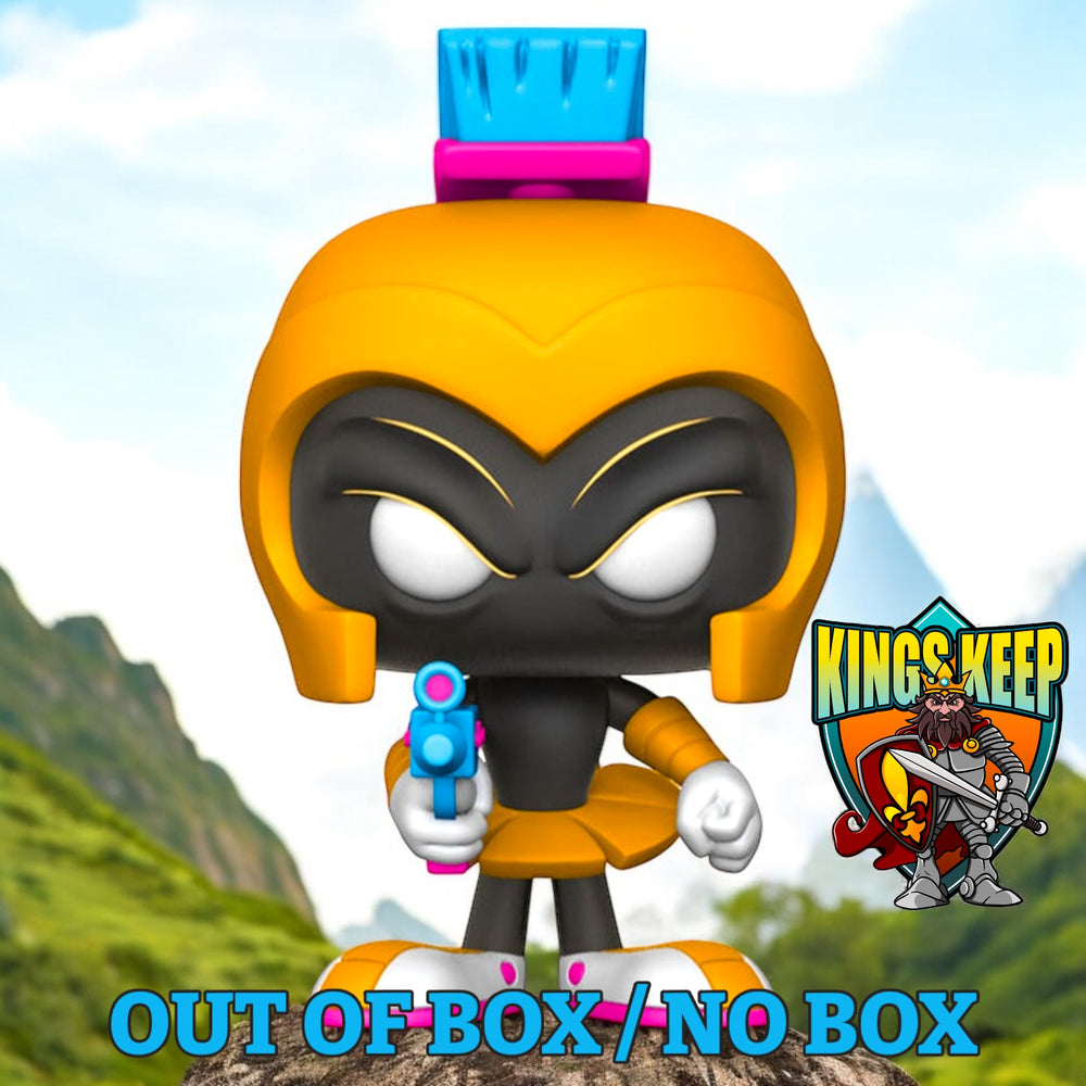 FUNKO POP! ANIMATION DUCK DODGERS: MARVIN THE MARTIAN (NEON ORANGE) #143 (LE 1000) (OUT OF BOX / NO BOX) (2017 SDCC EXCLUSIVE) (📌 CONDITION 7.5/8.0)