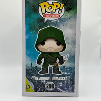 FUNKO POP! TELEVISION ARROW: THE ARROW UNMASKED #208 (2015 SDCC CON STICKER)