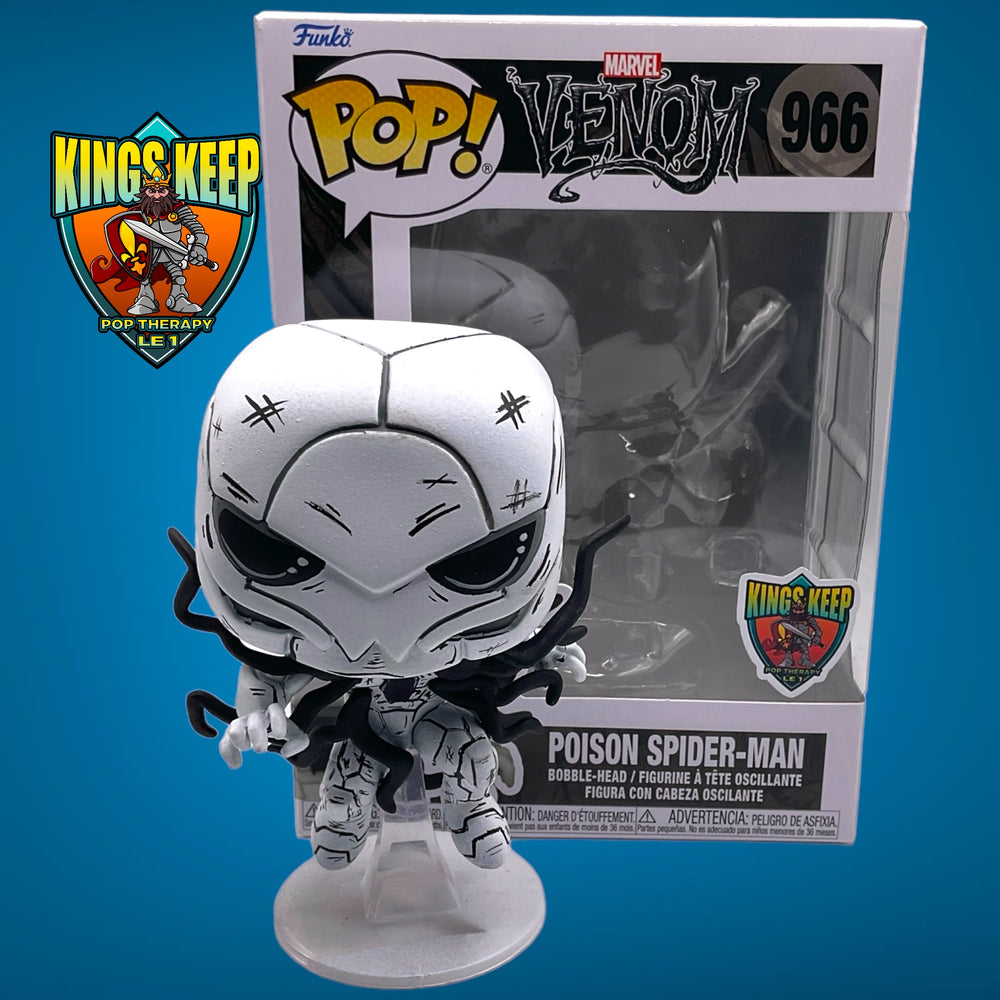 FUNKO POP CUSTOM! MARVEL VENOM: POISON SPIDER-MAN #966 (SKETCH VARIANT) (LE 1) (KING'S KEEP EXCLUSIVE CUSTOM)