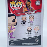 FUNKO POP! WWE RAZOR RAMON #47 (CHASE) (AUTOGRAPHED/SIGNED BY RAZOR RAMON) (JSA COA)