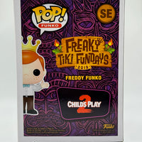 FUNKO POP! FREDDY FUNKO / CHILD'S PLAY 2: BLOODY FREDDY FUNKO AS CHUCKY #SE (LE 3000) (2019 BOX OF FUN EXCLUSIVE STICKER) (📌 CONDITION 8.5/9.0)