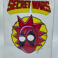 MARVEL COMICS DEADPOOL'S SECRET SECRET WARS ISSUE #1 (BLANK COVER VARIANT) (RICK AND MORTY/DEADPOOL CUSTOM ARTWORK BY JAMES FUGATE) (MINI-SERIES) (JULY 2015)