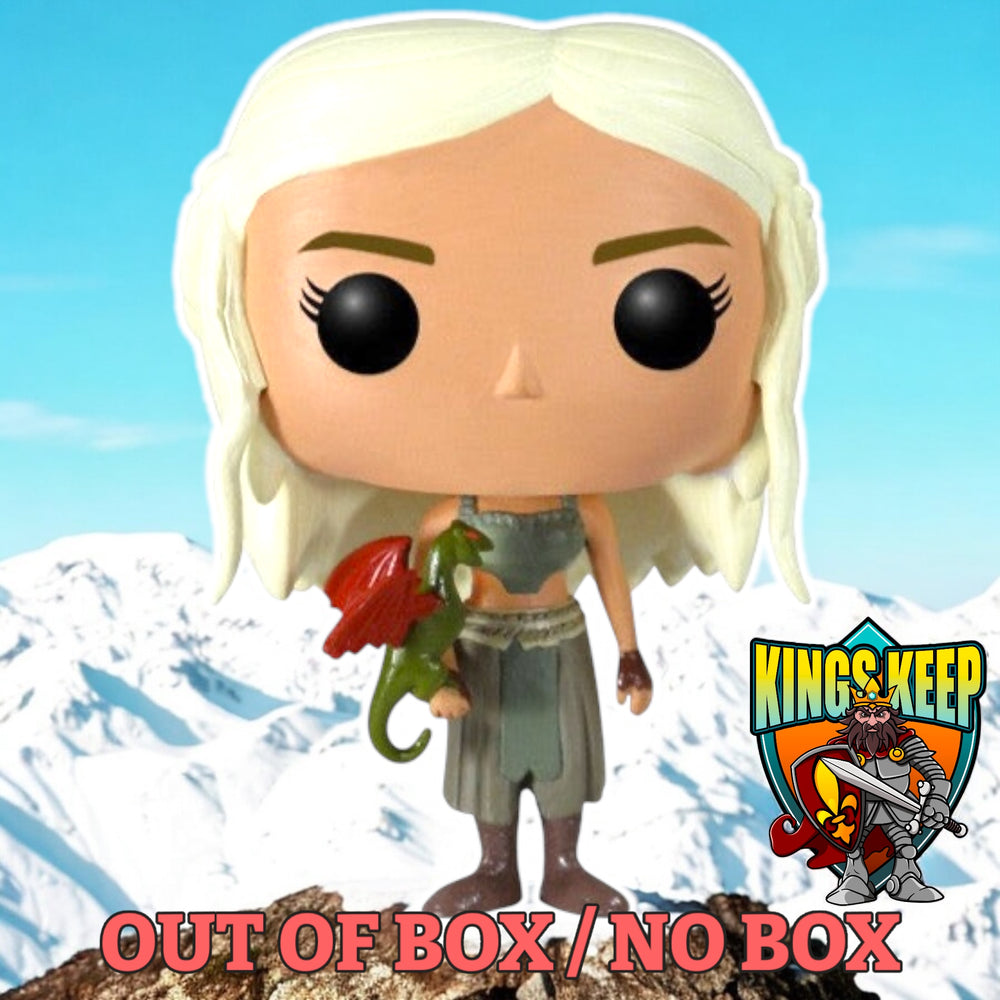 FUNKO POP! TELEVISION GAME OF THRONES: DAENERYS TARGARYEN W/ RHAEGAL #03 (OUT OF BOX / NO BOX) (📌 CONDITION 8.5/9.0)