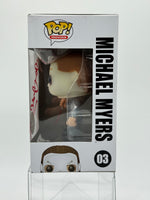 
              FUNKO POP! MOVIES HALLOWEEN: MICHAEL MYERS #03 (GLOW CHASE) (TRANSLUCENT MASK) (JJL 170315) (SIGNED / AUTOGRAPHED BY JAMES JUDE COURTNEY) (NO COA) (📌 CONDITION 8.5/9.0)
            