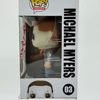 FUNKO POP! MOVIES HALLOWEEN: MICHAEL MYERS #03 (GLOW CHASE) (TRANSLUCENT MASK) (JJL 170315) (SIGNED / AUTOGRAPHED BY JAMES JUDE COURTNEY) (NO COA) (📌 CONDITION 8.5/9.0)