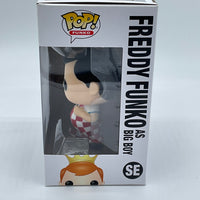 FUNKO POP! FREDDY FUNKO: FREDDY FUNKO AS BIG BOY #SE (LE 520) (RED AND WHITE) (2019 SDCC EXCLUSIVE STICKER)