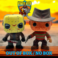 
              FUNKO POP! MOVIES A NIGHTMARE ON ELM STREET / FRIDAY THE 13TH: BLOODY FREDDY KRUEGER & BLOODY JASON VOORHEES (2-PACK) (OUT OF BOX / NO BOX) (BOX LUNCH / FYE EXCLUSIVE) (📌 CONDITION 9.5)
            