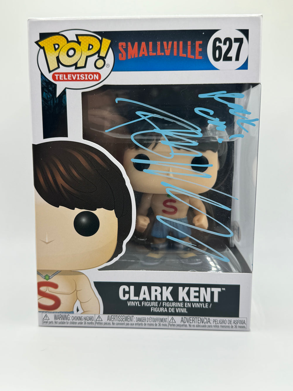 FUNKO POP! DC HEROES TELEVISION SMALLVILLE: CLARK KENT (SHIRTLESS) #627 (SIGNED / AUTOGRAPHED BY TOM WELLING) (BECKETT COA) (📌 CONDITION 9.5)