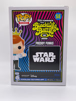 
              FUNKO POP! STAR WARS FREDDY FUNKO AS DARTH MAUL #SE (GLOW) (LE 2,000) (2022 BLACKLIGHT BATTLE EXCLUSIVE STICKER)
            