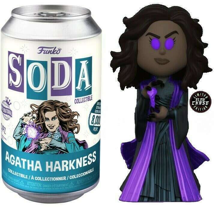 FUNKO SODA FIGURE! MARVEL WANDAVISION: AGATHA HARKNESS (GLOW CHASE) (LE 1,300) (INTERNATIONAL RELEASE)