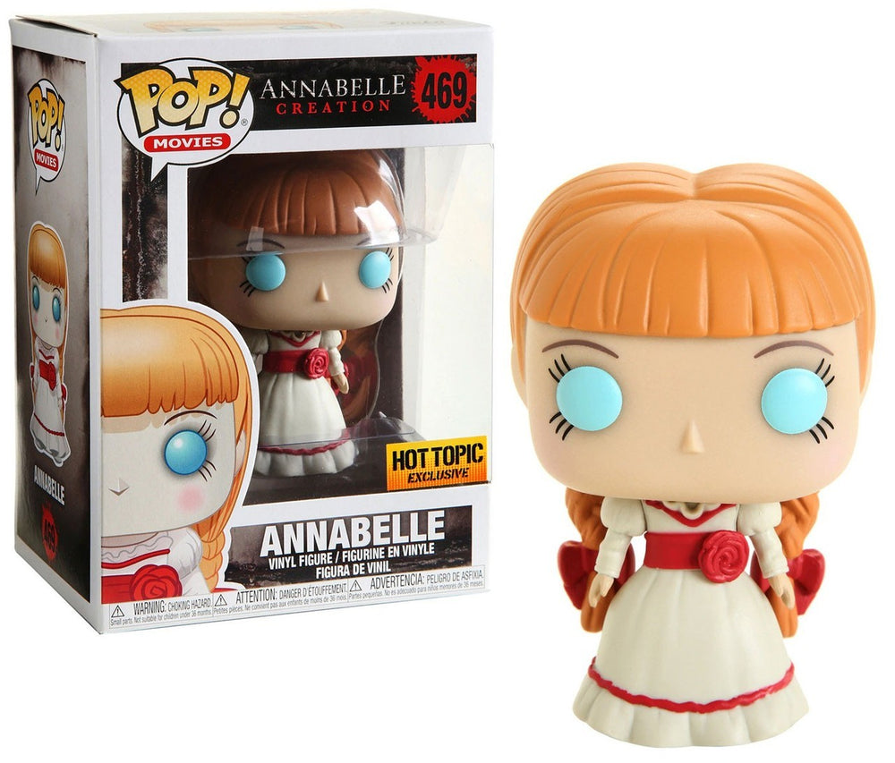 FUNKO POP! MOVIES ANNABELLE CREATION / THE CONJURING: ANNABELLE #469 (HOT TOPIC EXCLUSIVE STICKER)