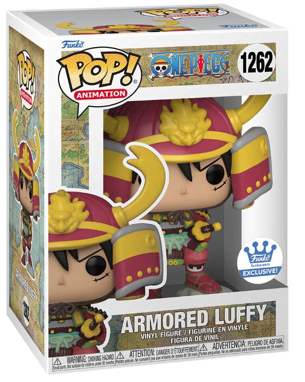 FUNKO POP! ANIMATION ONE PIECE: ARMORED LUFFY #1262 (FUNKO-SHOP EXCLUSIVE STICKER)