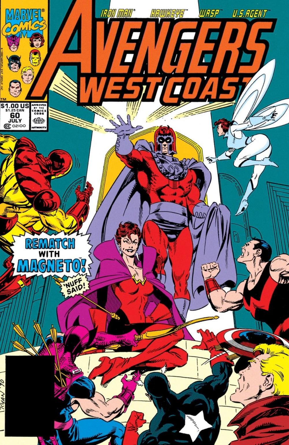 MARVEL COMICS AVENGERS WEST COAST ISSUE #60 (JULY 1990)