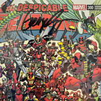 MARVEL COMICS THE DESPICABLE DEADPOOL VOL. 1 ISSUE #300 (SCOTT KOBLISH 300 DEADPOOLS WRAPAROUND VARIANT COVER) (SIGNED/AUTOGRAPHED BY GERRY DUGGAN) (MIDTOWN COMICS COA) (JULY 2018) (📌 CONDITION 8.5/9.0)