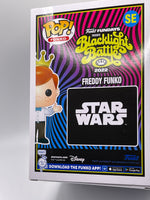 
              FUNKO POP! STAR WARS FREDDY FUNKO AS DARTH MAUL #SE (GLOW) (LE 2,000) (2022 BLACKLIGHT BATTLE EXCLUSIVE STICKER)
            