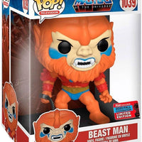 FUNKO POP! TELEVISION MASTERS OF THE UNIVERSE: BEAST MAN #1039 (10 INCH) (MOTU) (2020 FALL CONVENTION STICKER)