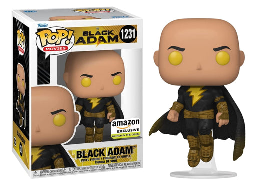 BLACK ADAM #1231 (FLYING) (GLOW) (AMAZON EXCLUSIVE STICKER) (BLACK ADAM MOVIE) FUNKO POP