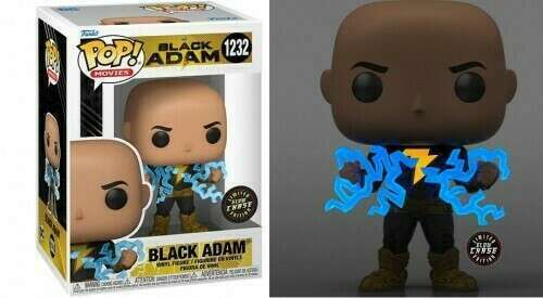 BLACK ADAM #1232 (LIGHTNING) (GLOW CHASE) (BLACK ADAM MOVIE) FUNKO POP