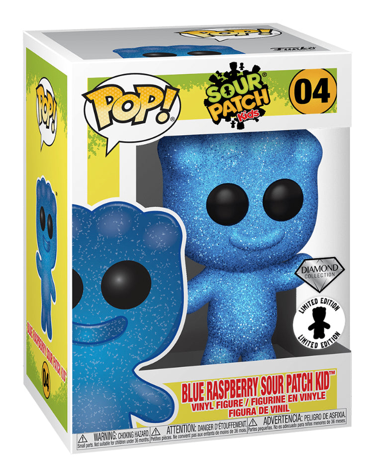 FUNKO POP! CANDY BLUE RASPBERRY SOUR PATCH KID #04 (DIAMOND / GLITTER) (IT'SUGAR EXCLUSIVE STICKER)