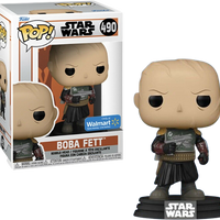 BOBA FETT #490 (UNMASKED) (WALMART EXCLUSIVE STICKER) (STAR WARS) FUNKO POP