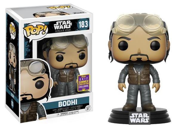 FUNKO POP! STAR WARS ROGUE ONE: BODHI #183 (2017 SUMMER CONVENTION STICKER)