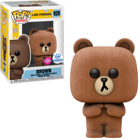 BROWN #928 (FLOCKED) (LE 7,500) (FUNKO-SHOP EXCLUSIVE STICKER) (LINE FRIENDS) FUBKO POP