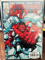 
              MARVEL COMICS HULK VOL. 2 ISSUE #1 (KING-SIZE) (SIGNED / AUTO BY ARTHUR ADAMS) (INCLUDES FULL REPRINTS OF HULK #180 / HULK #181 / AVENGERS #83) (NO COA) (DIRECT EDITION) (JULY 2008) (📌 CONDITION 8.5/9.0)
            