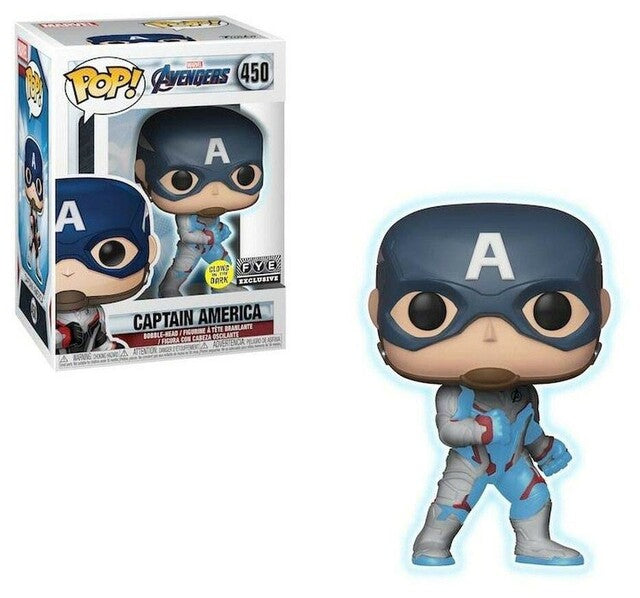 CAPTAIN AMERICA #450 (GLOW) (F.Y.E. EXCLUSIVE STICKER) (QUANTUM REALM SUIT) (AVENGERS) FUNKO POP