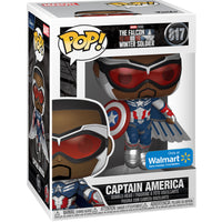 CAPTAIN AMERICA #817 (FLYING) (METALLIC) (WALMART EXCLUSIVE STICKER) (THE FALCON AND THE WINTER SOLDIER) FUNKO POP