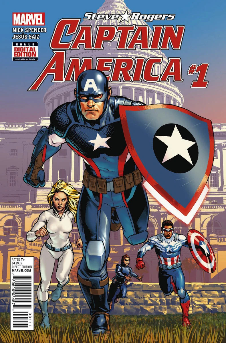 MARVEL COMICS CAPTAIN AMERICA: STEVE ROGERS VOL. 1 ISSUE #1 (JULY 2016) (📌 CONDITION 9.5)