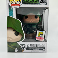 FUNKO POP! TELEVISION ARROW: THE ARROW UNMASKED #208 (2015 SDCC CON STICKER)