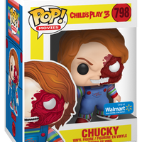 FUNKO POP! MOVIES CHILD'S PLAY 3: CHUCKY #798 (WALMART EXCLUSIVE STICKER) (📌 CONDITION 9.5)