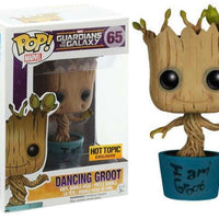 FUNKO POP! MARVEL GUARDIANS OF THE GALAXY: BLUE DANCING GROOT #65 (HOT TOPIC EXCLUSIVE STICKER)