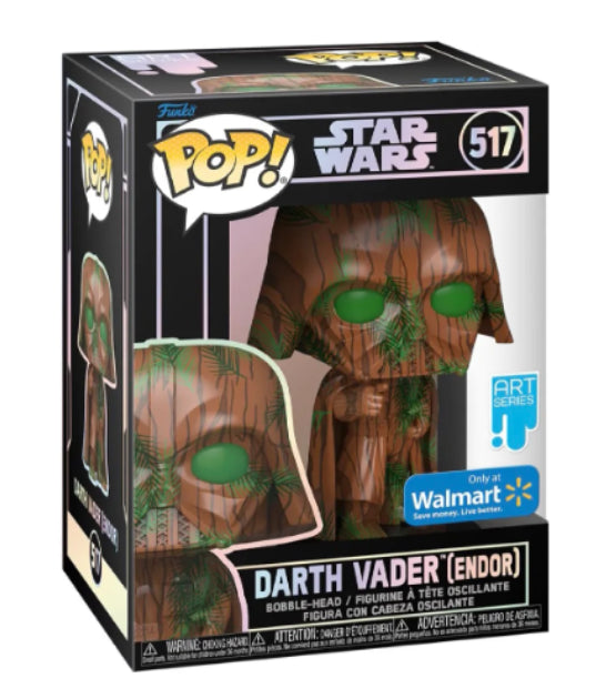 FUNKO POP! STAR WARS DARTH VADER #517 (ENDOR) (ART SERIES) (WALMART EXCLUSIVE STICKER)