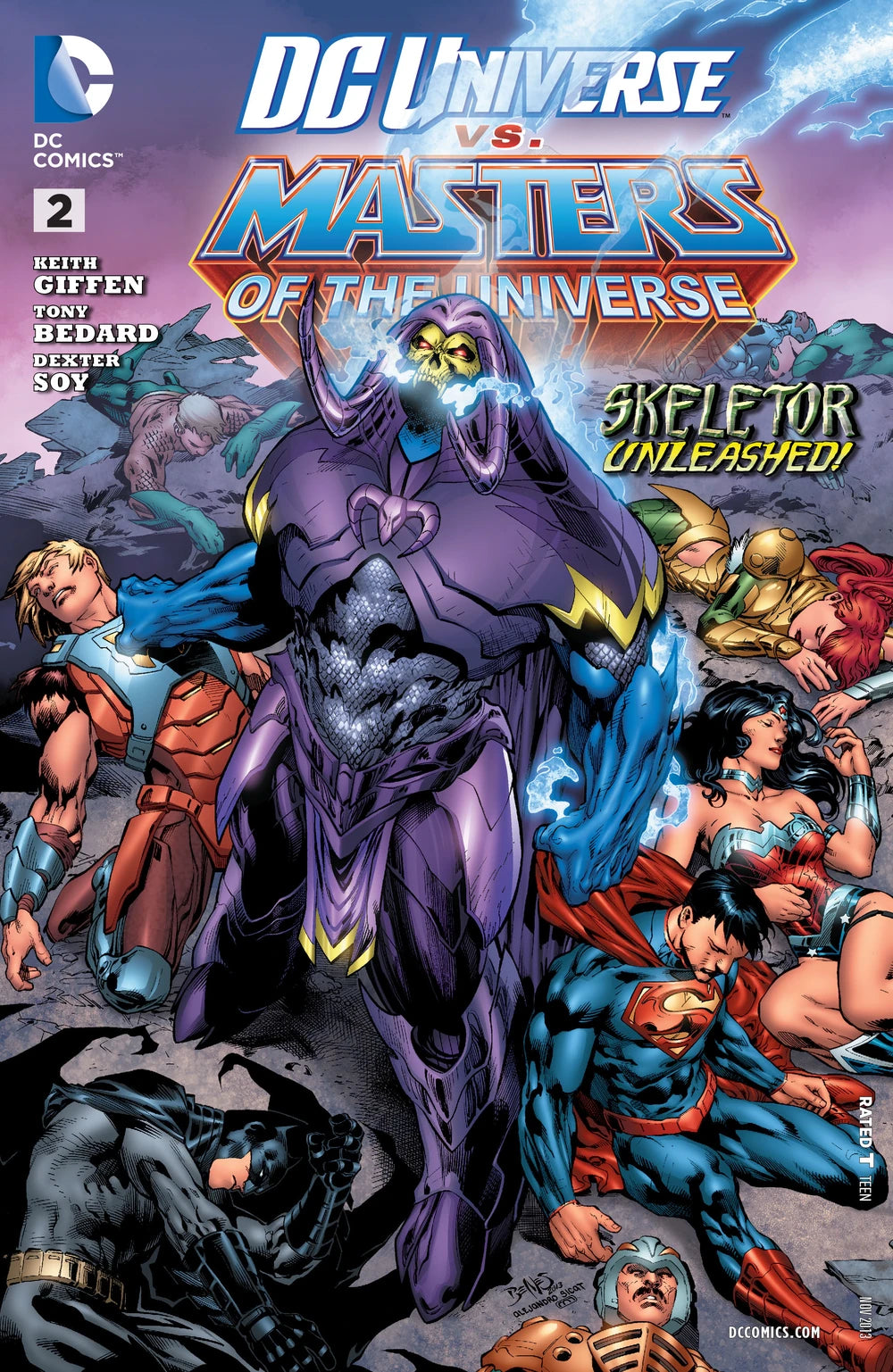 DC COMICS DC UNIVERSE VS. MASTERS OF THE UNIVERSE ISSUE #2 (MINI-SERIES) (DIRECT EDITION) (NOV 2013) (📌 CONDITION 9.5)