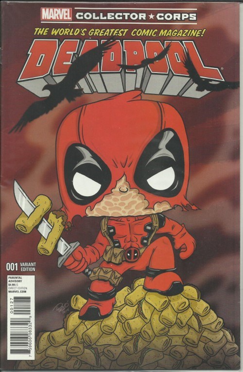 MARVEL COMICS DEADPOOL VOL. 4 ISSUE #1 (MARVEL COLLECTOR CORPS EXCLUSIVE VARIANT COVER) (JAN 2016) (📌 CONDITION 8.0)