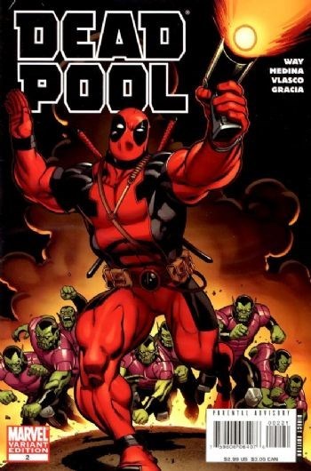 MARVEL COMICS DEADPOOL VOL 2 ISSUE #2 (INCENTIVE ED MCGUINNESS VARIANT) (LIMITED TO 1:25) (NOV 2008)