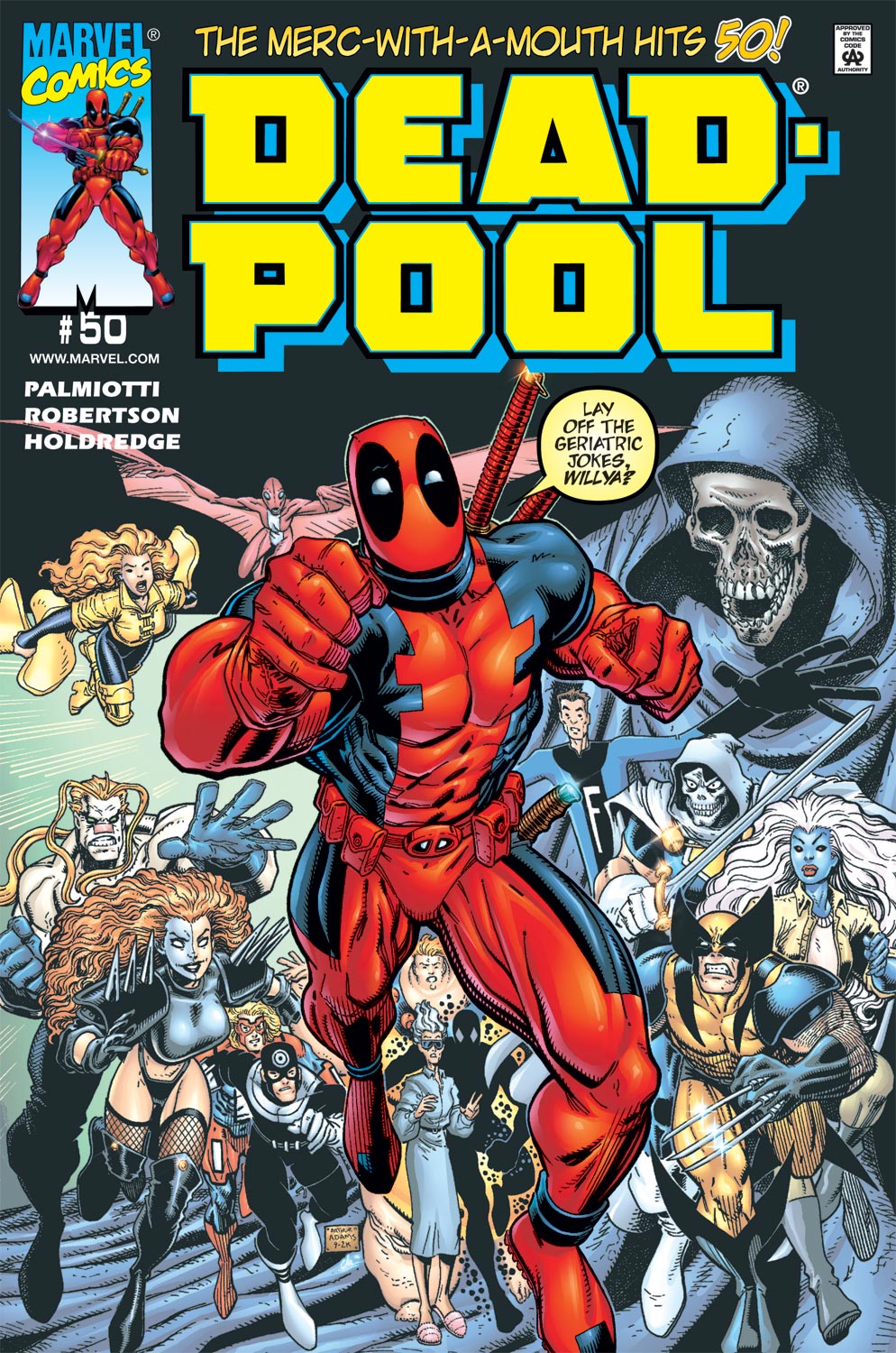 MARVEL COMICS DEADPOOL VOL 1 ISSUE #50 (1ST APPERANCE OF KID DEADPOOL) (1ST APPERANCE OF SWITCHBLADE SISTERS) (DIRECT EDITION) (🔑 KEY ISSUE) (MAR 2001)